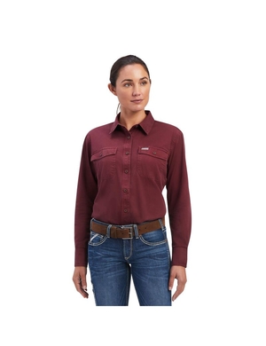 Vêtements De Travail Ariat Rebar Washed Twill Travail Shirts Multicolore Femme | JZF-45224137