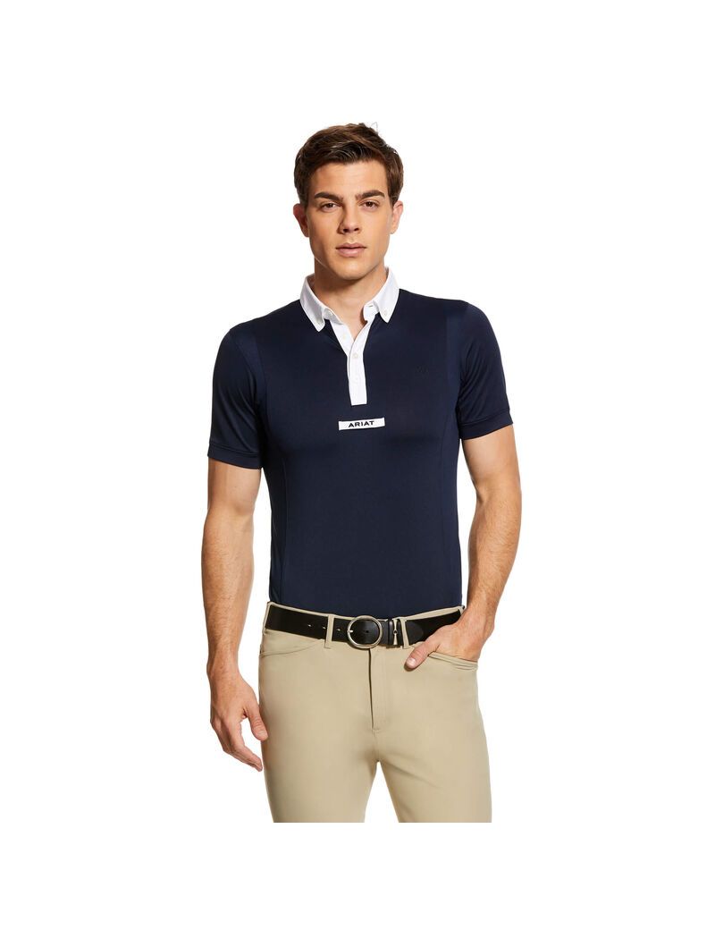 Chemises Ariat TEK Show Bleu Marine Homme | KLT-58182621