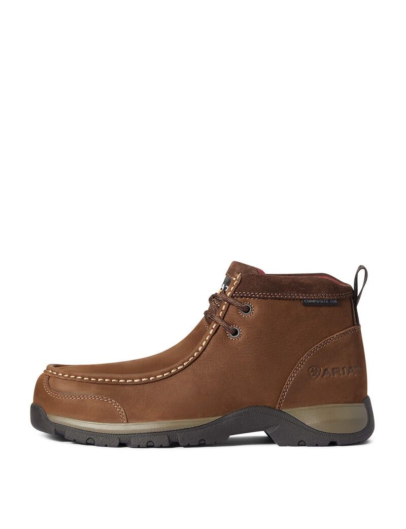 Bottes de Travail Ariat Edge LTE Moc Composite Embout Marron Foncé Femme | AKN-01533122