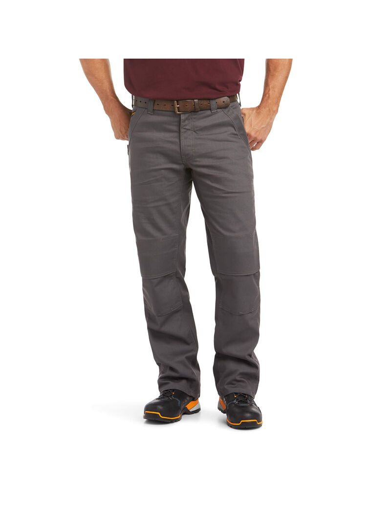 Pantalon Ariat Rebar M4 Relaxed DuraStretch Tela Utility Boot Cut Grise Homme | FUF-26668208