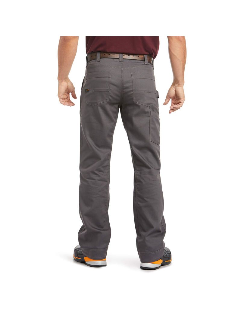 Pantalon Ariat Rebar M4 Relaxed DuraStretch Tela Utility Boot Cut Grise Homme | FUF-26668208