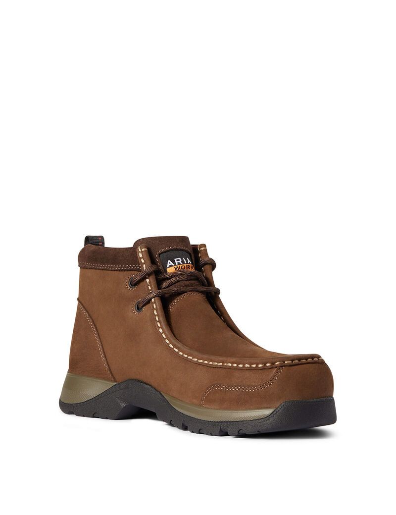 Bottes de Travail Ariat Edge LTE Moc Composite Embout Marron Foncé Femme | AKN-01533122