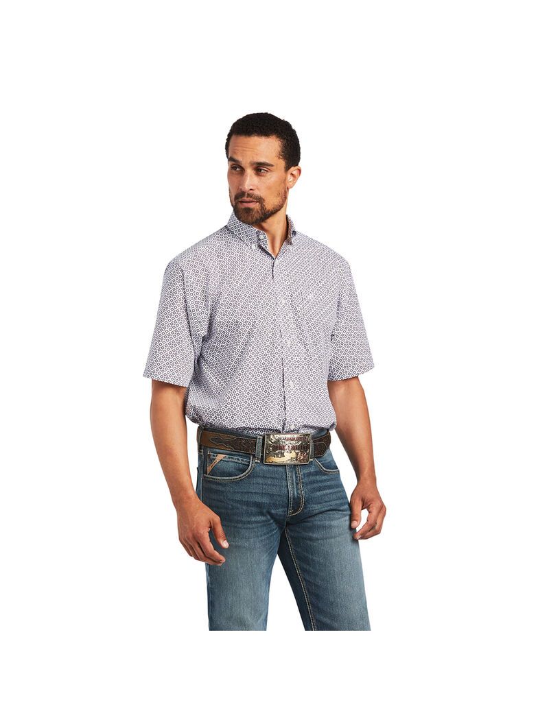 Chemises De Costume Ariat Brecken Classiche Fit Lavande Homme | PZP-82270072