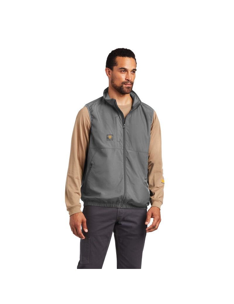 Gilet Ariat Rebar Elite Series Vent Chill Grise Homme | QRE-95498012