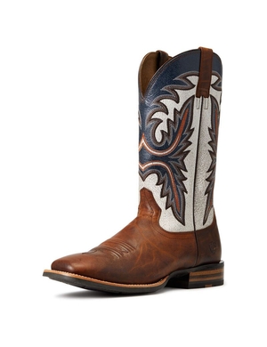 Bottes Western Ariat Brushrider Marron Homme | VWM-65758228