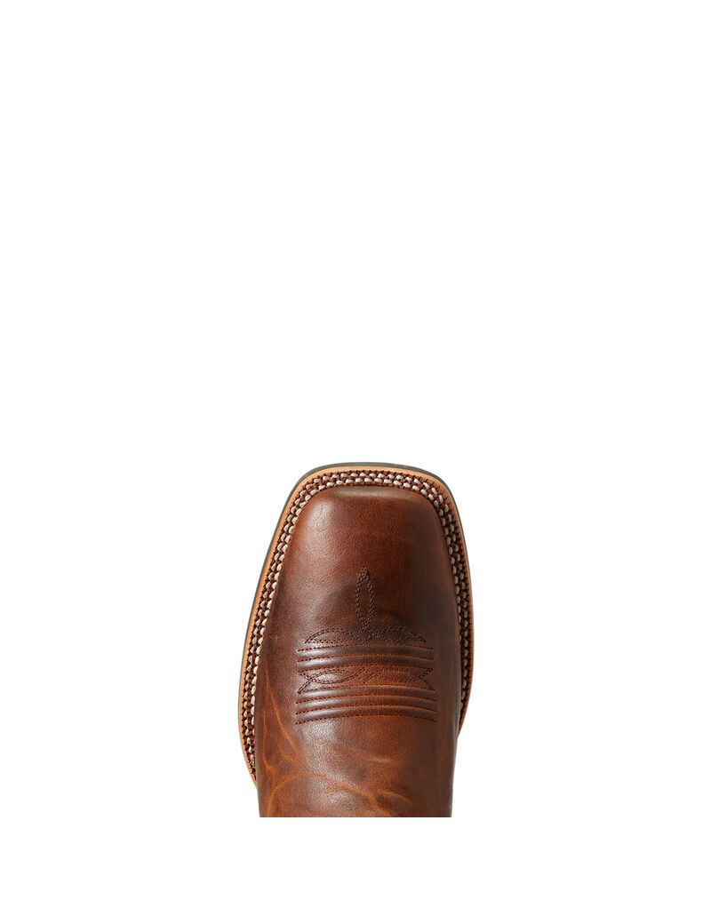 Bottes Western Ariat Brushrider Marron Homme | VWM-65758228