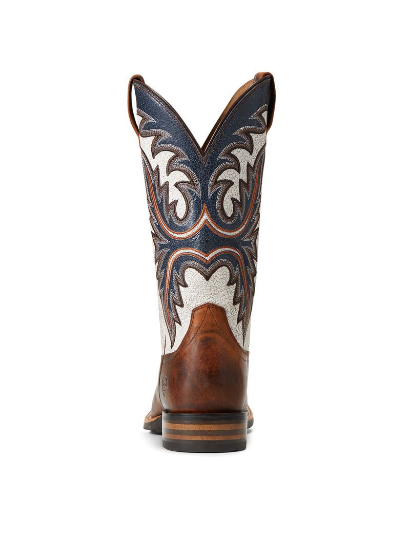 Bottes Western Ariat Brushrider Marron Homme | VWM-65758228