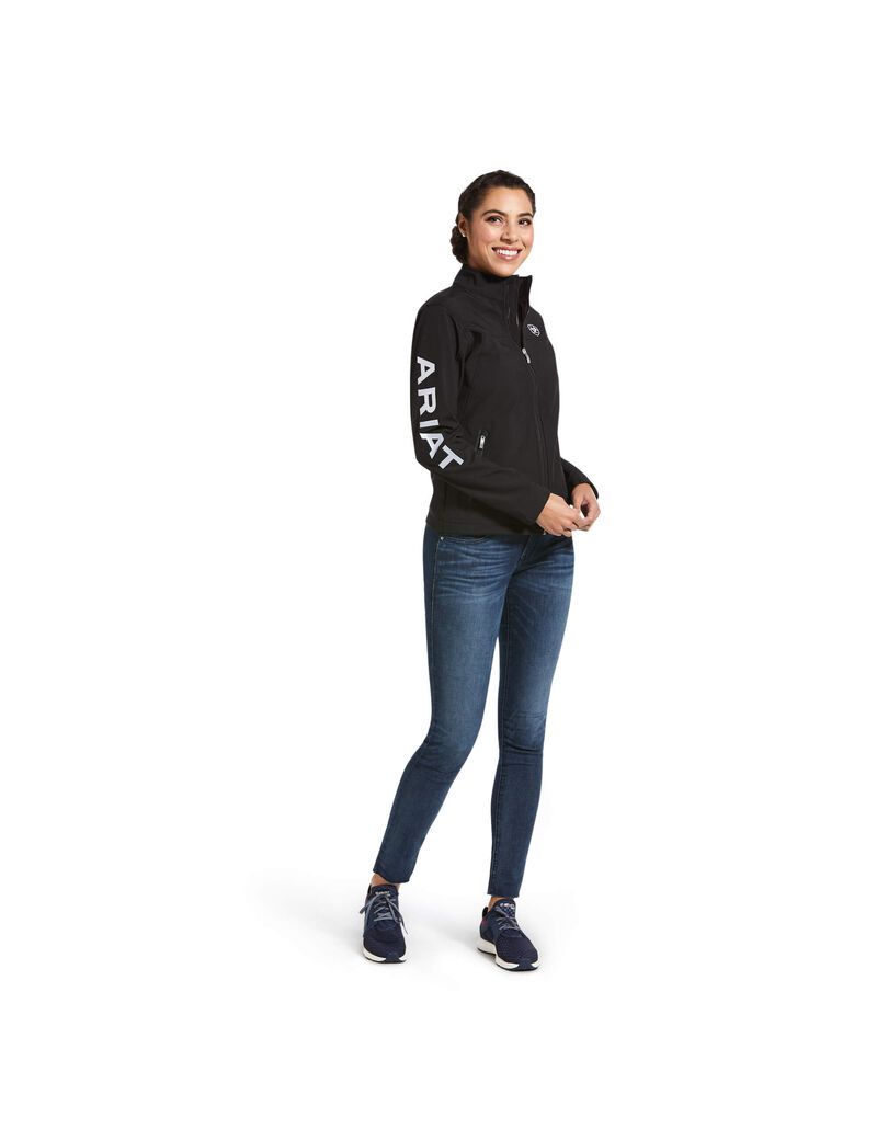 Vestes Ariat Classiche Team USA/MEX Softshell Noir Femme | KFF-28859658