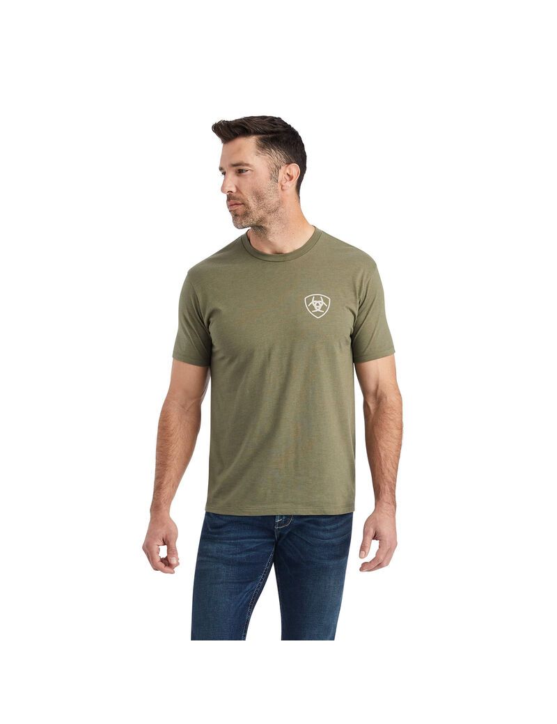 T Shirts Ariat Hexafill Multicolore Homme | DJD-17891893