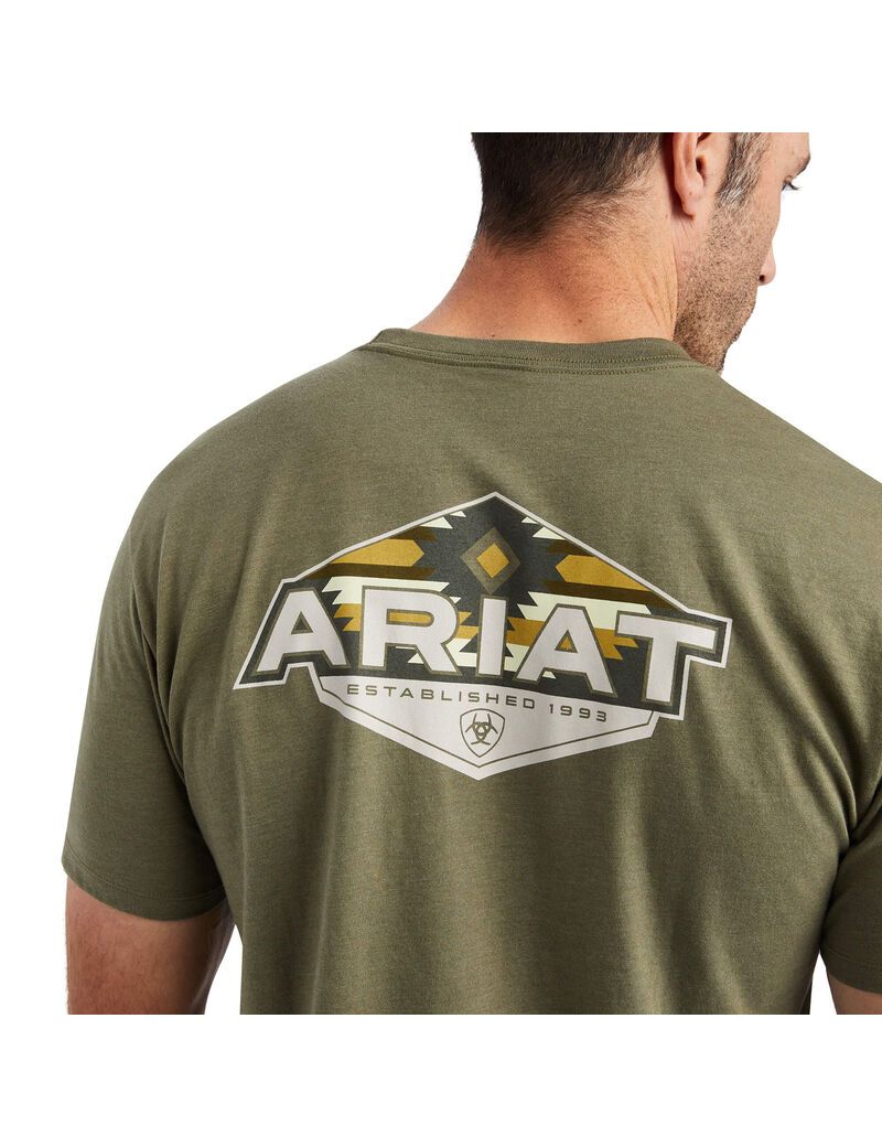 T Shirts Ariat Hexafill Multicolore Homme | DJD-17891893