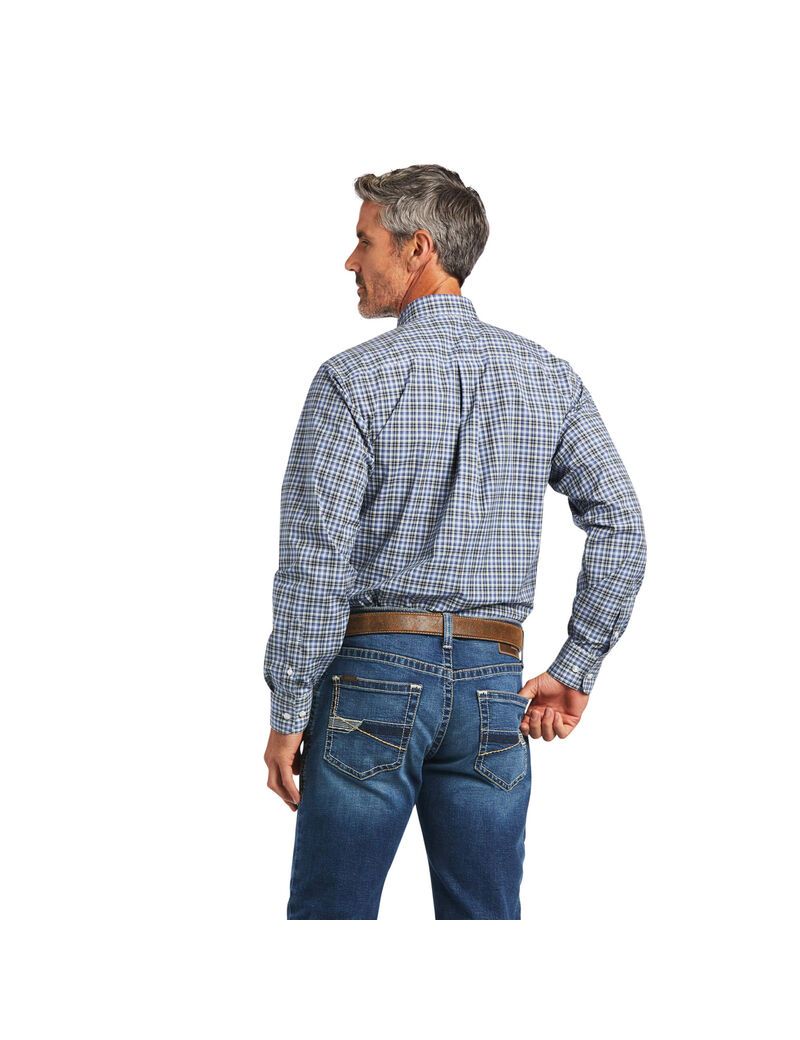 Chemises De Costume Ariat Pro Series Adriel Fitted Grise Foncé Bleu Homme | ATF-25015885