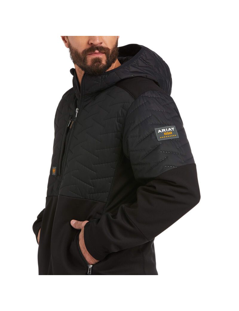 Vestes Ariat Rebar Cloud 9 Insulated Noir Homme | ABT-90956156