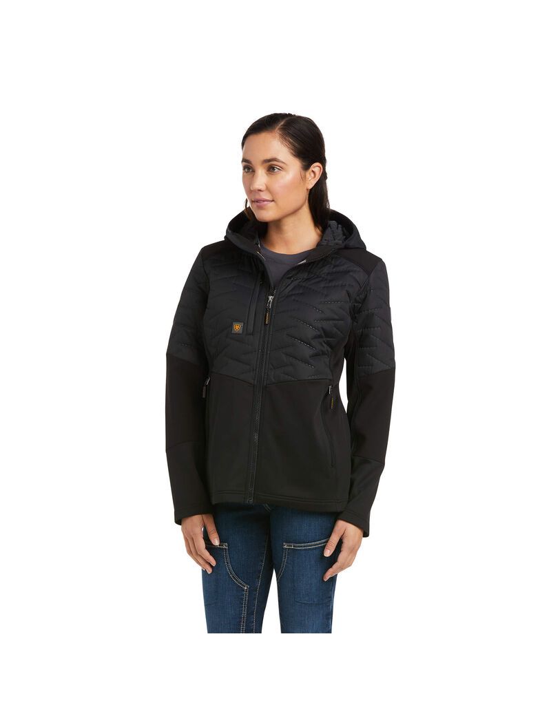 Vêtements De Travail Ariat Rebar Cloud 9 D'eau Resistant Insulated Jackets Noir Femme | XYV-56421205