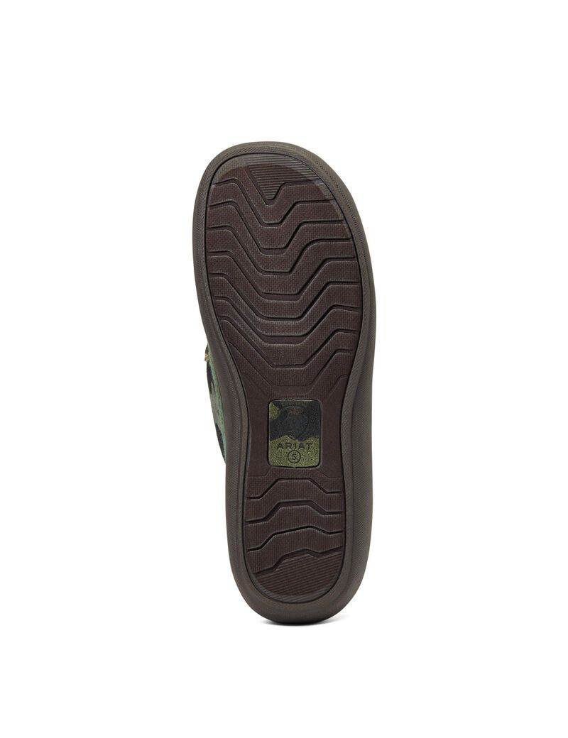 Chaussons Ariat Lost Lake Moccasin Vert Olive Homme | HXE-70824068