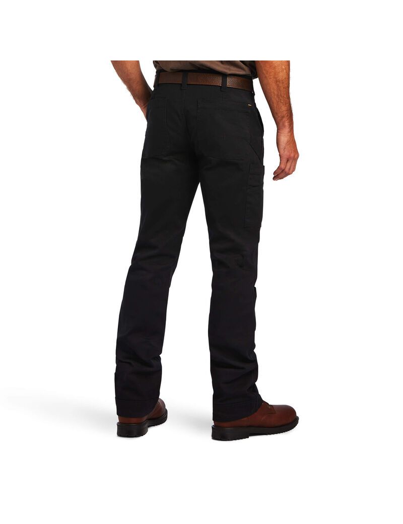 Pantalon Ariat Rebar M5 Droit DuraStretch Washed Twill Dungaree Droit Leg Noir Homme | WVJ-77221518