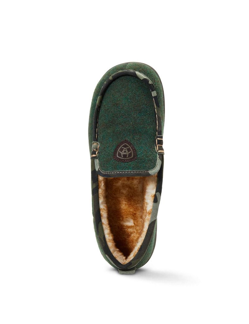 Chaussons Ariat Lost Lake Moccasin Vert Olive Homme | HXE-70824068