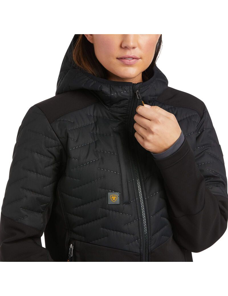 Vêtements De Travail Ariat Rebar Cloud 9 D'eau Resistant Insulated Jackets Noir Femme | XYV-56421205