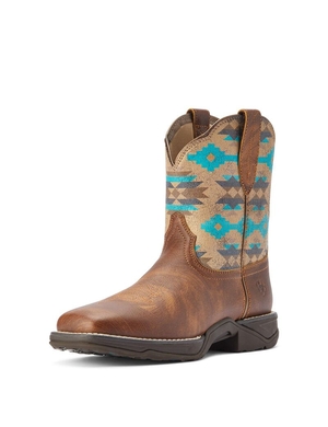 Bottes Western Ariat Anthem Shortie Savanna Grise Marron Femme | FMP-28061903