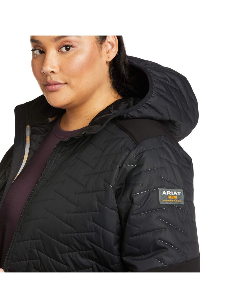 Vêtements De Travail Ariat Rebar Cloud 9 D'eau Resistant Insulated Jackets Noir Femme | XYV-56421205