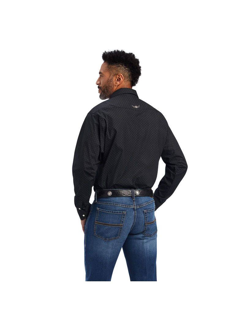 Chemises De Costume Ariat Relentless Resilient Stretch Classiche Fit Snap Noir Homme | ECE-96532168