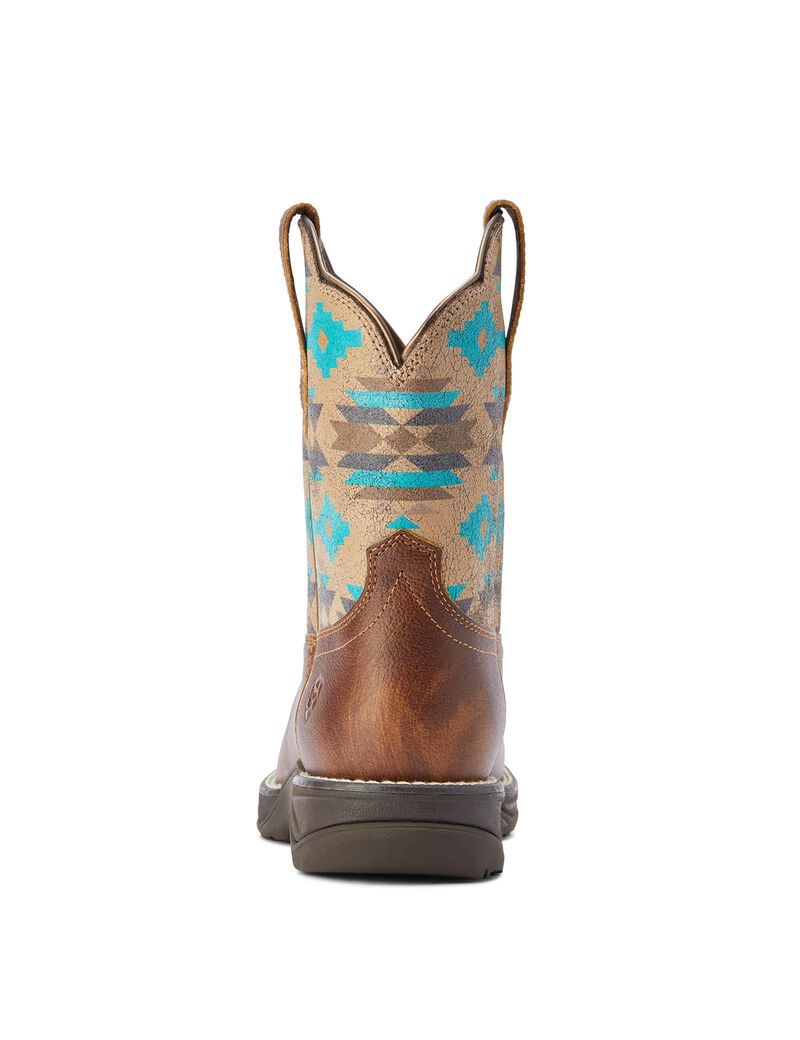 Bottes Western Ariat Anthem Shortie Savanna Grise Marron Femme | FMP-28061903