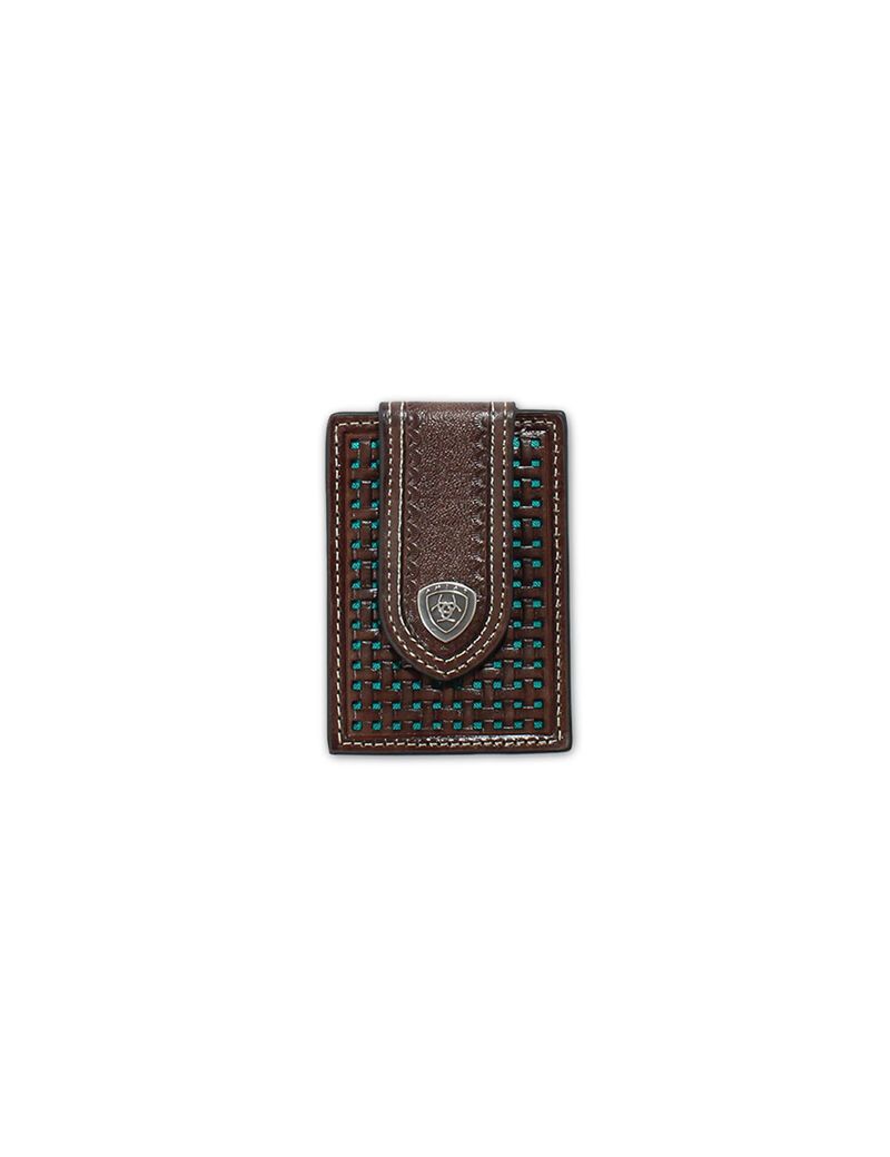 Sacs Ariat Basketweave card case Marron Homme | PWZ-15199742