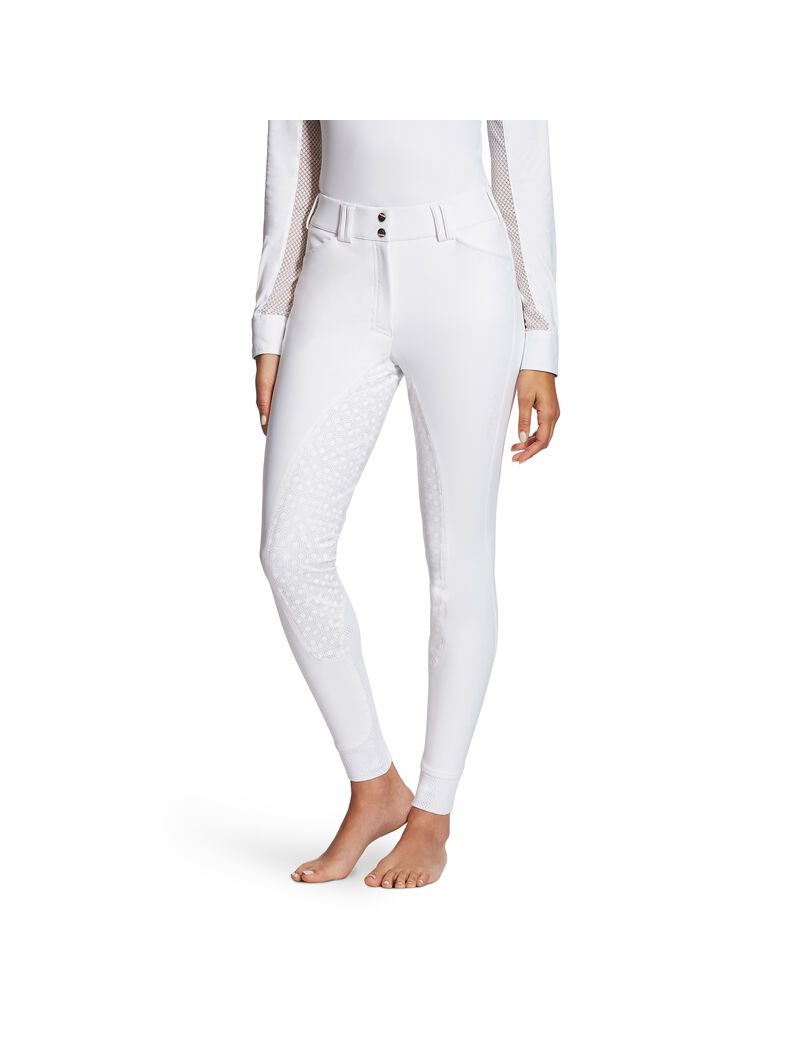 Pantalon Ariat Tri Factor Grip Full Seat Breech Blanche Femme | SAG-66831623