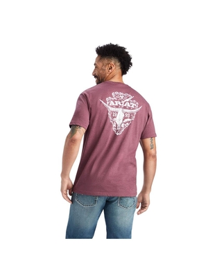 T Shirts Ariat Arrowhead 2.0 Bordeaux Homme | PHB-08472290