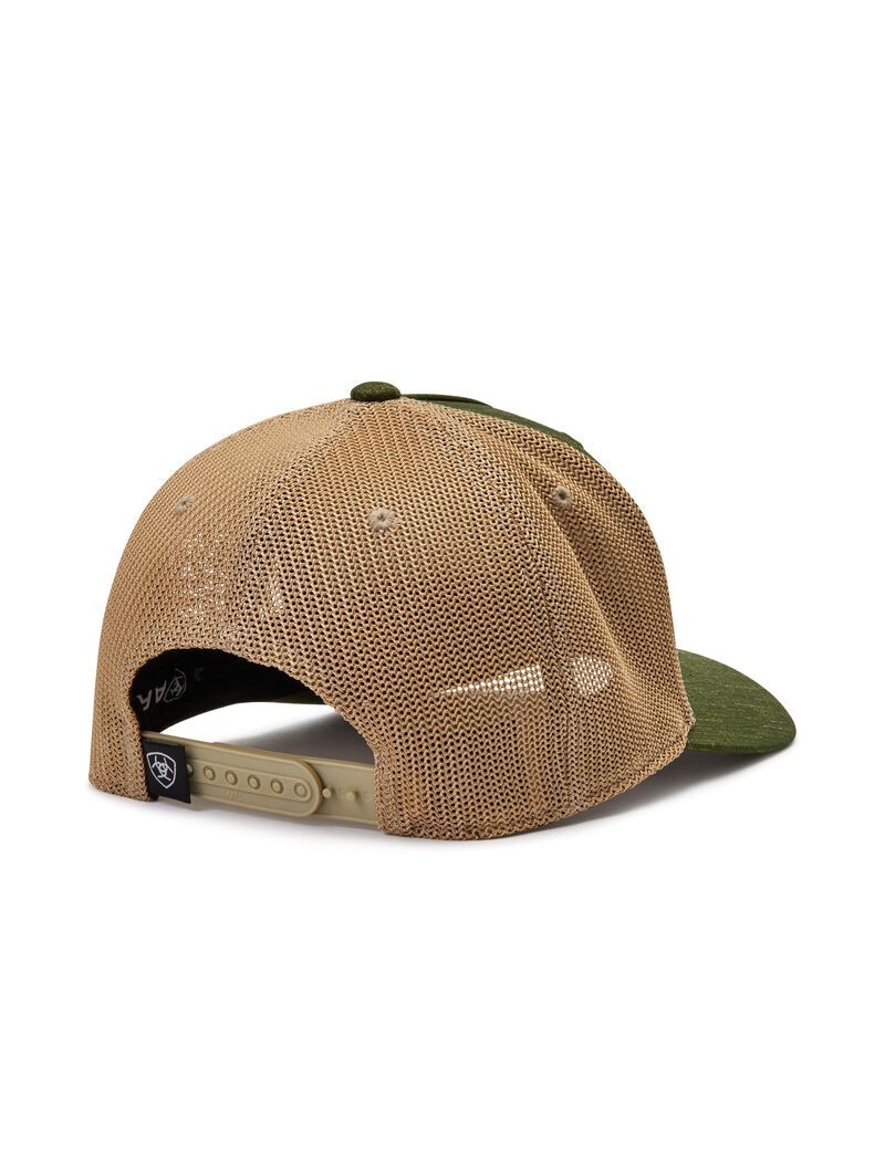 Casquettes Ariat Round logo patch Vert Homme | MNX-92933797