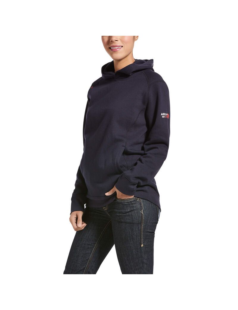 Sweat à Capuche Ariat FR Rev Pullover Bleu Marine Femme | ZHP-30018966