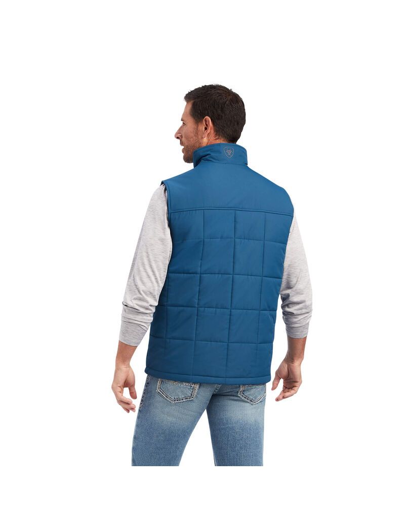 Gilet Ariat Crius Insulated Bleu Homme | FUO-85187896