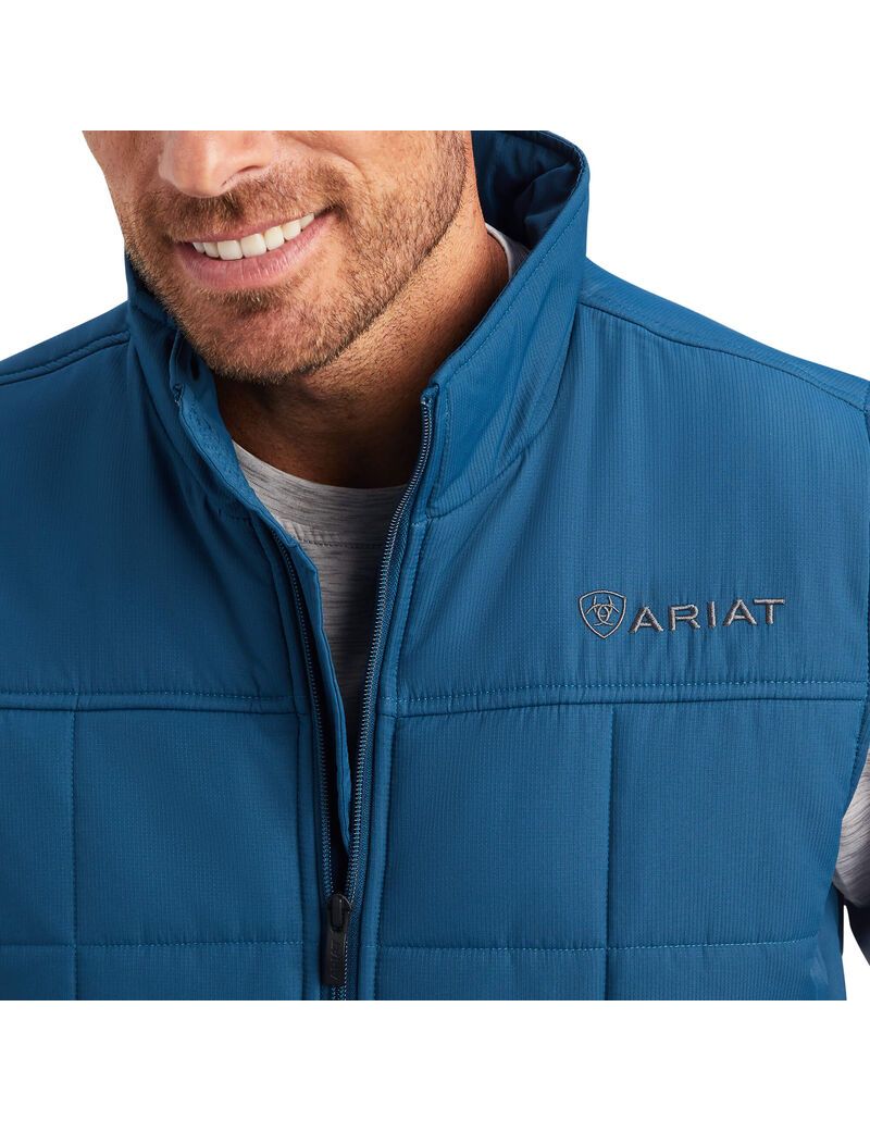 Gilet Ariat Crius Insulated Bleu Homme | FUO-85187896