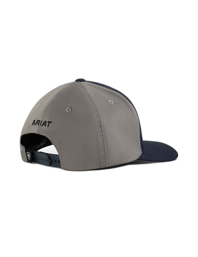 Casquettes Ariat Shield logo Bleu Marine Homme | GVR-04870344