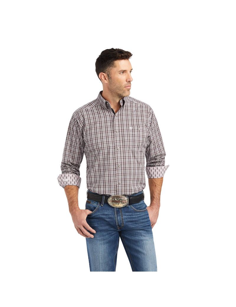 Chemises De Costume Ariat Relentless Resolute Stretch Classiche Fit Violette Homme | KGO-24370175