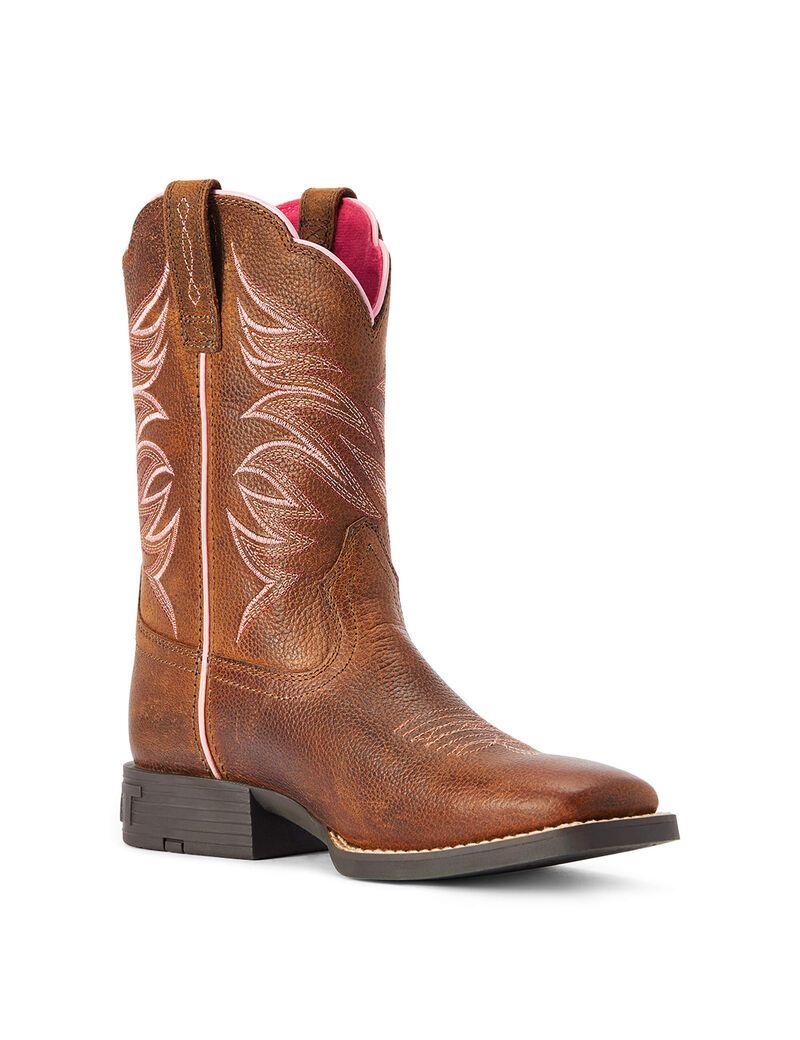 Bottes Western Ariat Firecatcher Marron Enfant | HVB-43341252