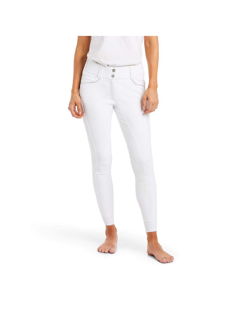 Pantalon Ariat Tri Factor X Grip Full Seat Breech Blanche Femme | GWT-57187922