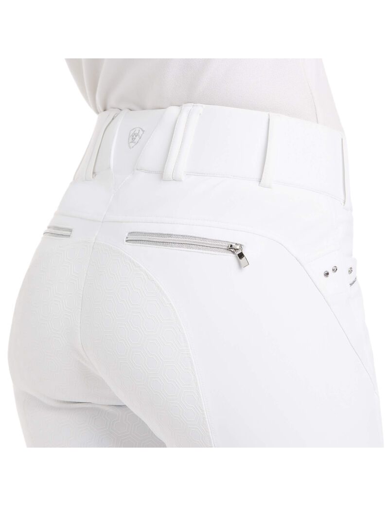 Pantalon Ariat Tri Factor X Grip Full Seat Breech Blanche Femme | GWT-57187922