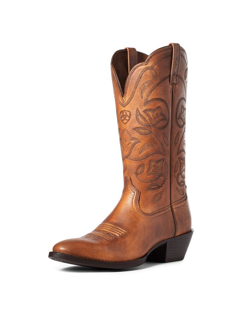 Bottes Western Ariat Heritage R Embout Cuivre Marron Femme | VVN-94921154