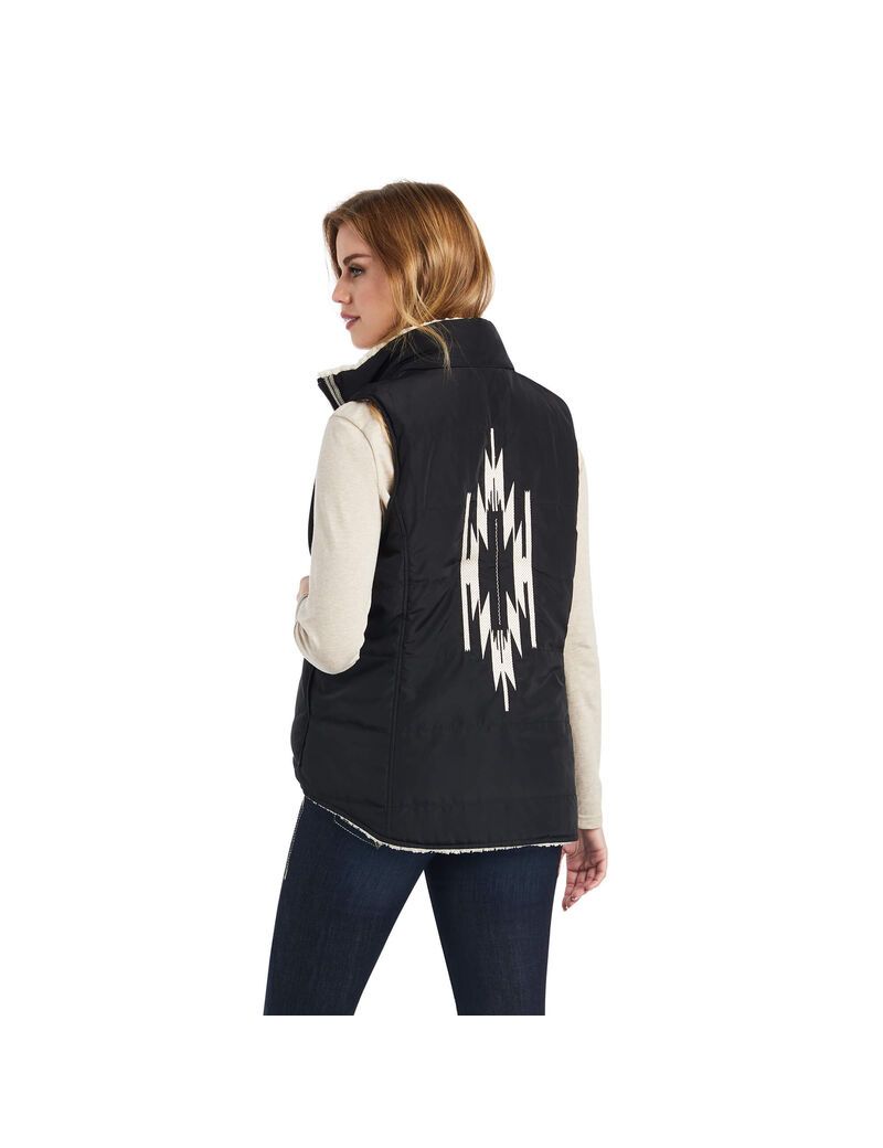 Gilet Ariat Dilon Chimayo Noir Femme | HRT-48713767