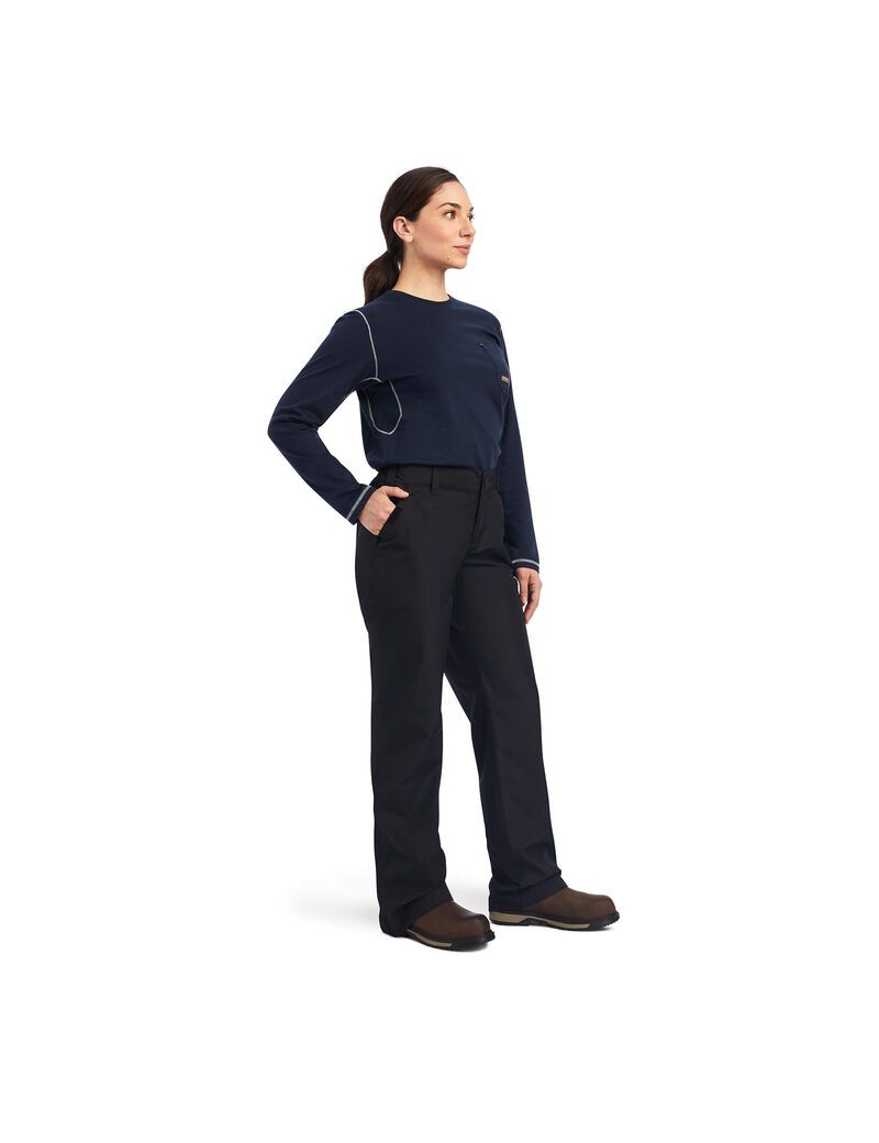 Vêtements De Travail Ariat Rebar Stormshell Imperméables Pants Noir Femme | BYE-12150804