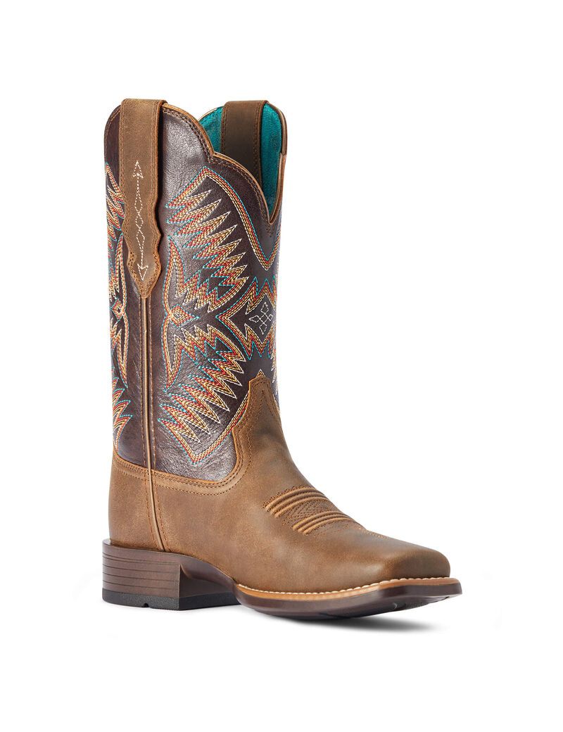 Bottes Western Ariat Odessa Stretchfit Marron Femme | LHZ-91063574