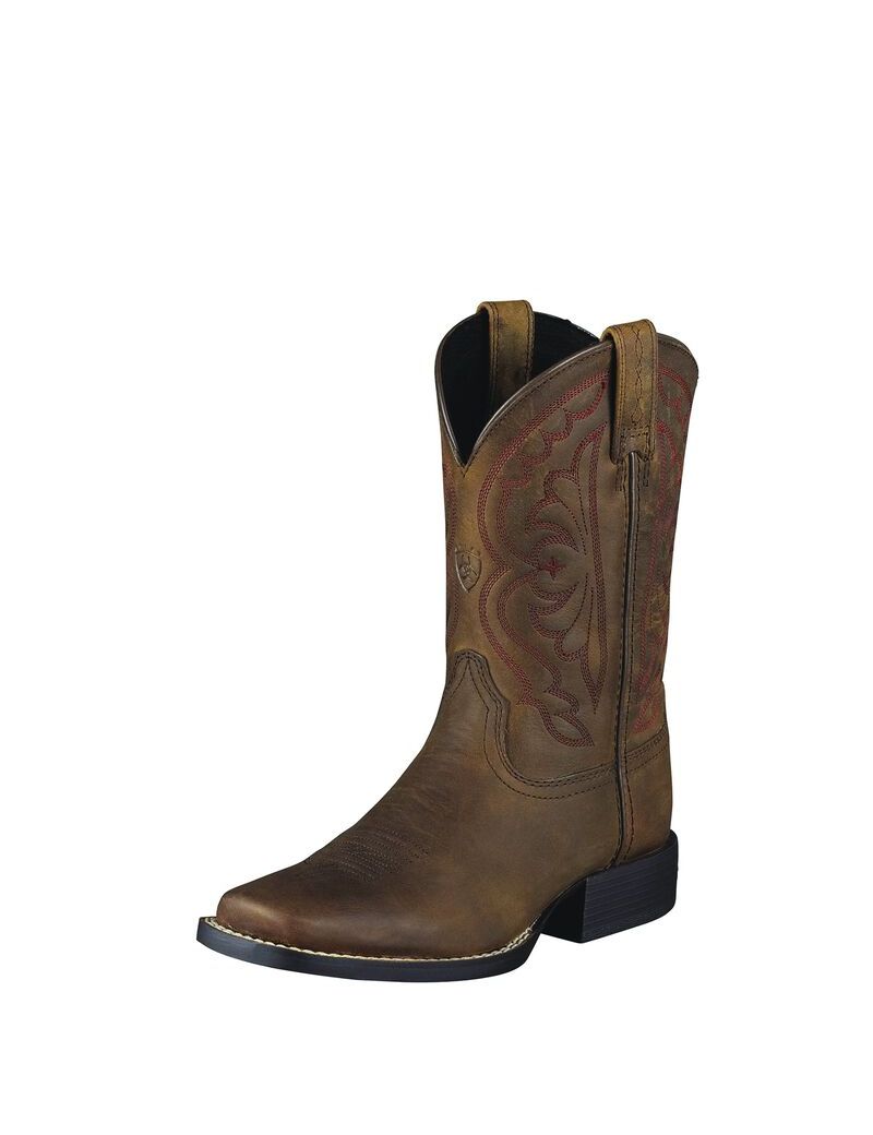 Bottes Western Ariat Quickdraw Marron Enfant | XHI-76724805