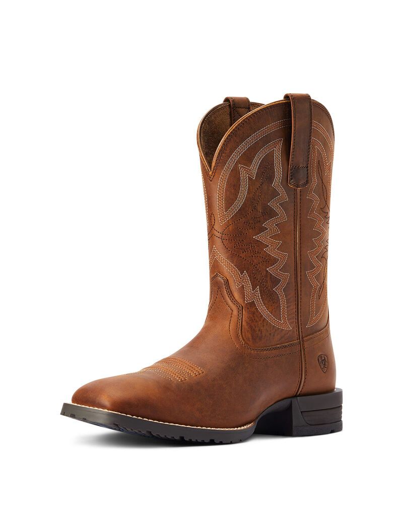 Bottes Western Ariat Hybride Ranchwork Marron Homme | AFA-94722846