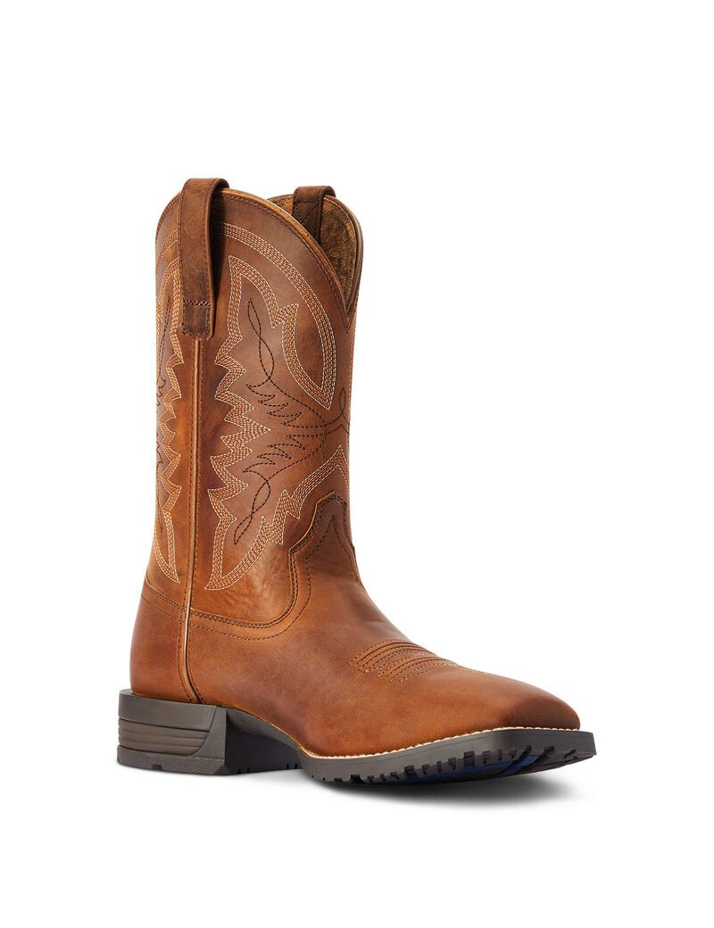 Bottes Western Ariat Hybride Ranchwork Marron Homme | AFA-94722846