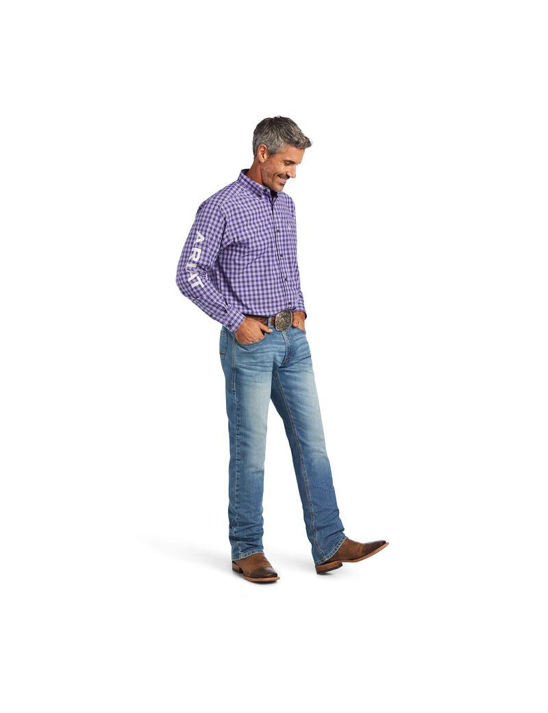 Chemises De Costume Ariat Pro Series Team Slane Classiche Fit Violette Homme | TEG-88871030