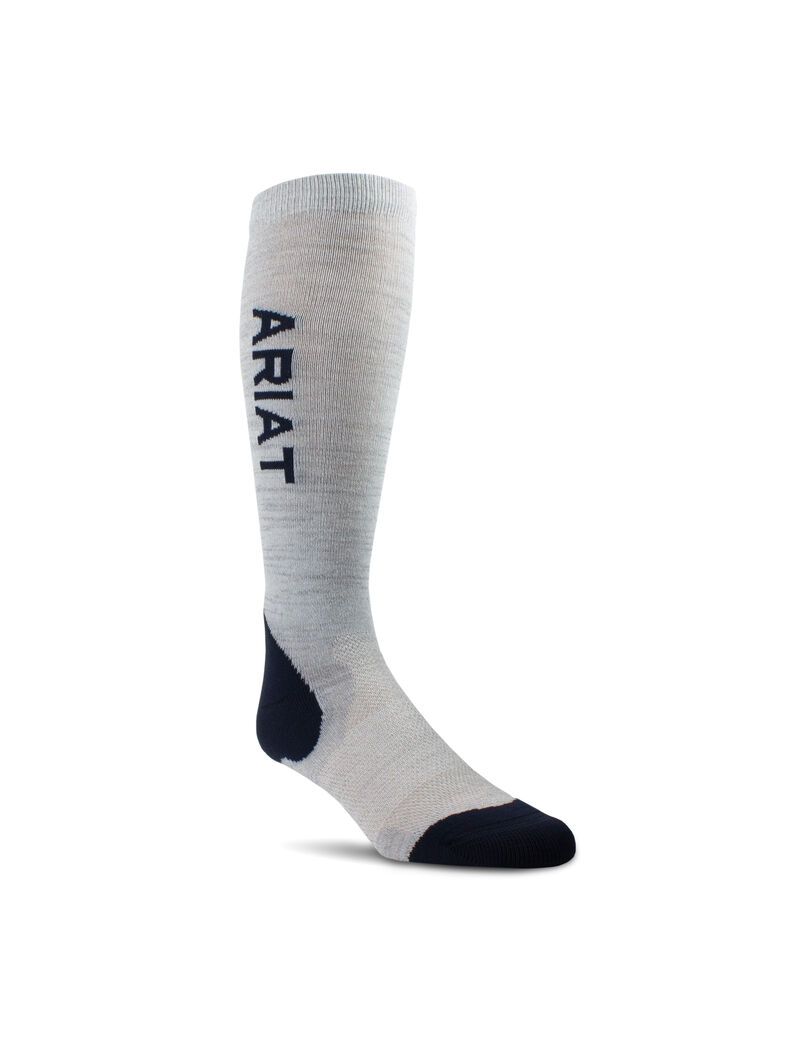 Chaussettes Ariat Performances Grise Bleu Marine Femme | XIU-43735166