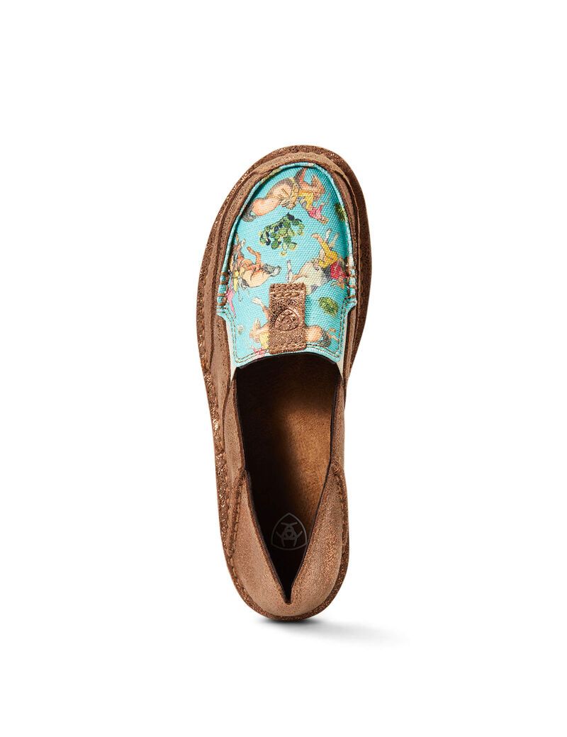 Baskets Ariat Cruiser Cuivre Metal Turquoise Femme | QBT-68788636