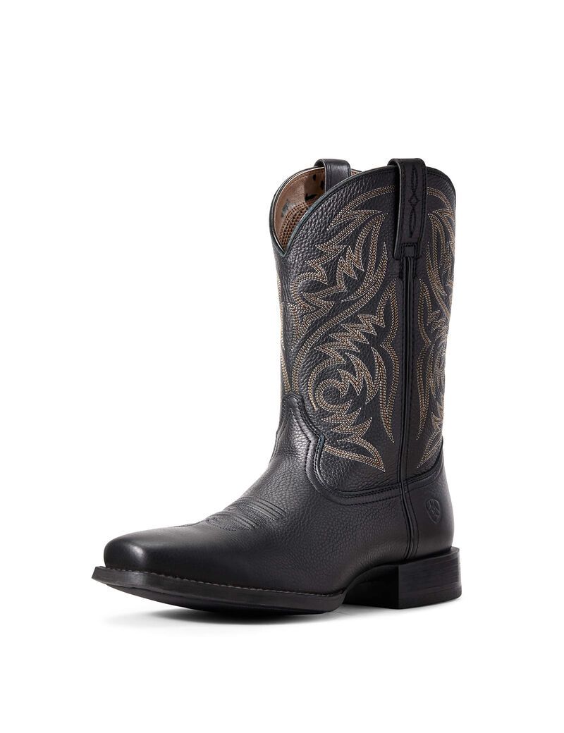 Bottes Western Ariat Sport Herdsman Noir Homme | ZHD-56272982