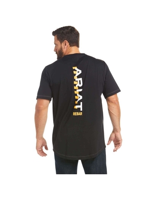 Vêtements De Travail Ariat Rebar Workman Logo T Shirts Noir Homme | HNZ-06987525