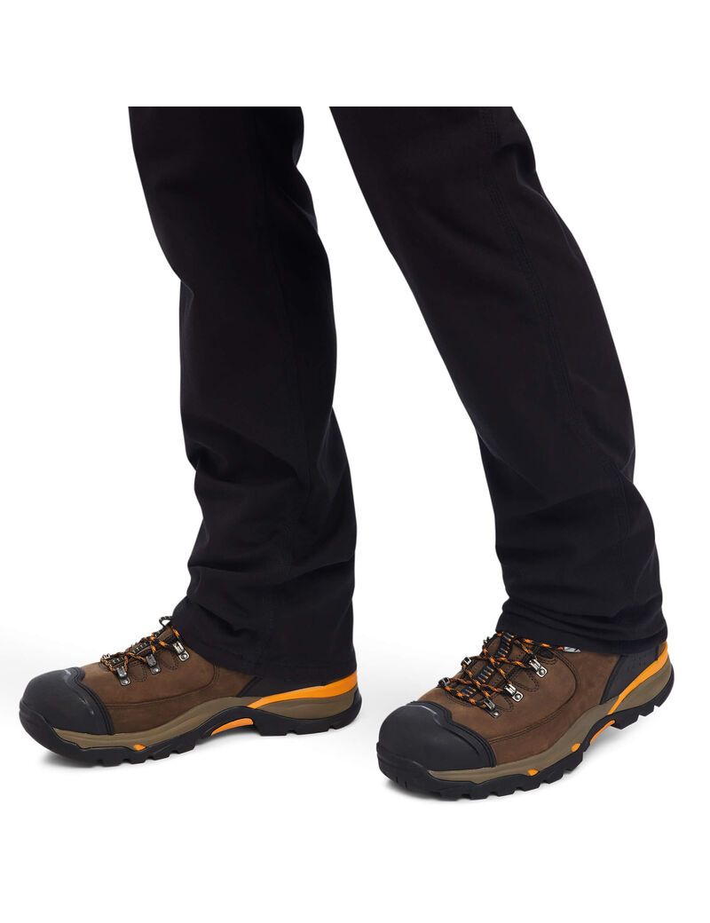 Pantalon Ariat Rebar M4 Low Rise DuraStretch Made Tough Stackable Droit Leg Noir Homme | BBS-26526565